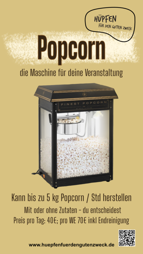 Popcornmaschine schwarz gold